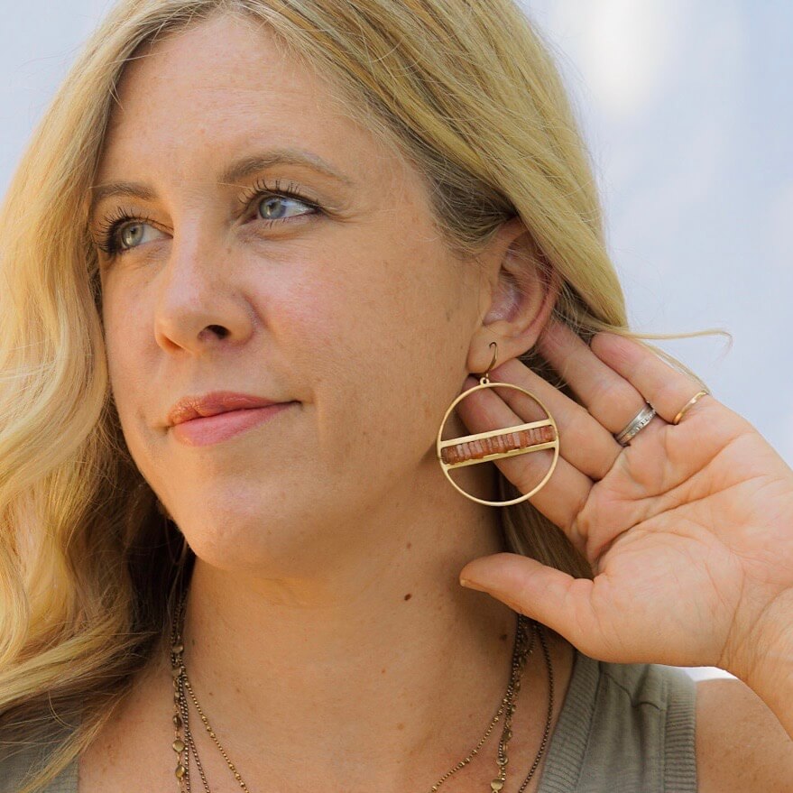 Heishi Hoop Earrings – Santore Company