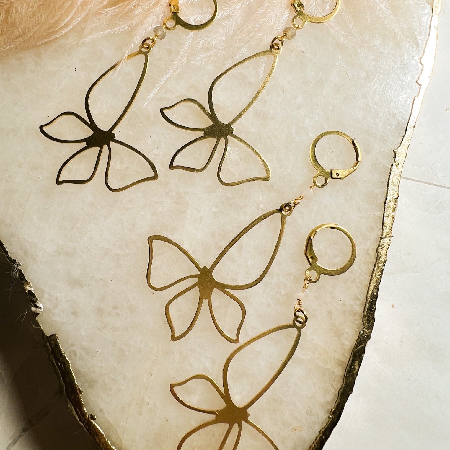Belora: Butterfly Gemstone Earring