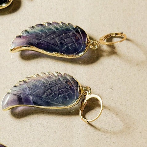 Angelica : Angel Wing Gemstone Earring