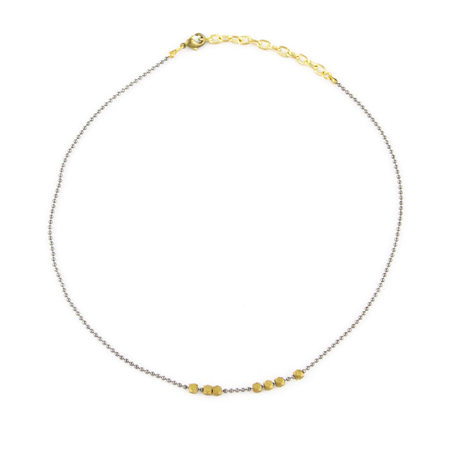 Faceted Beads Choker Necklace