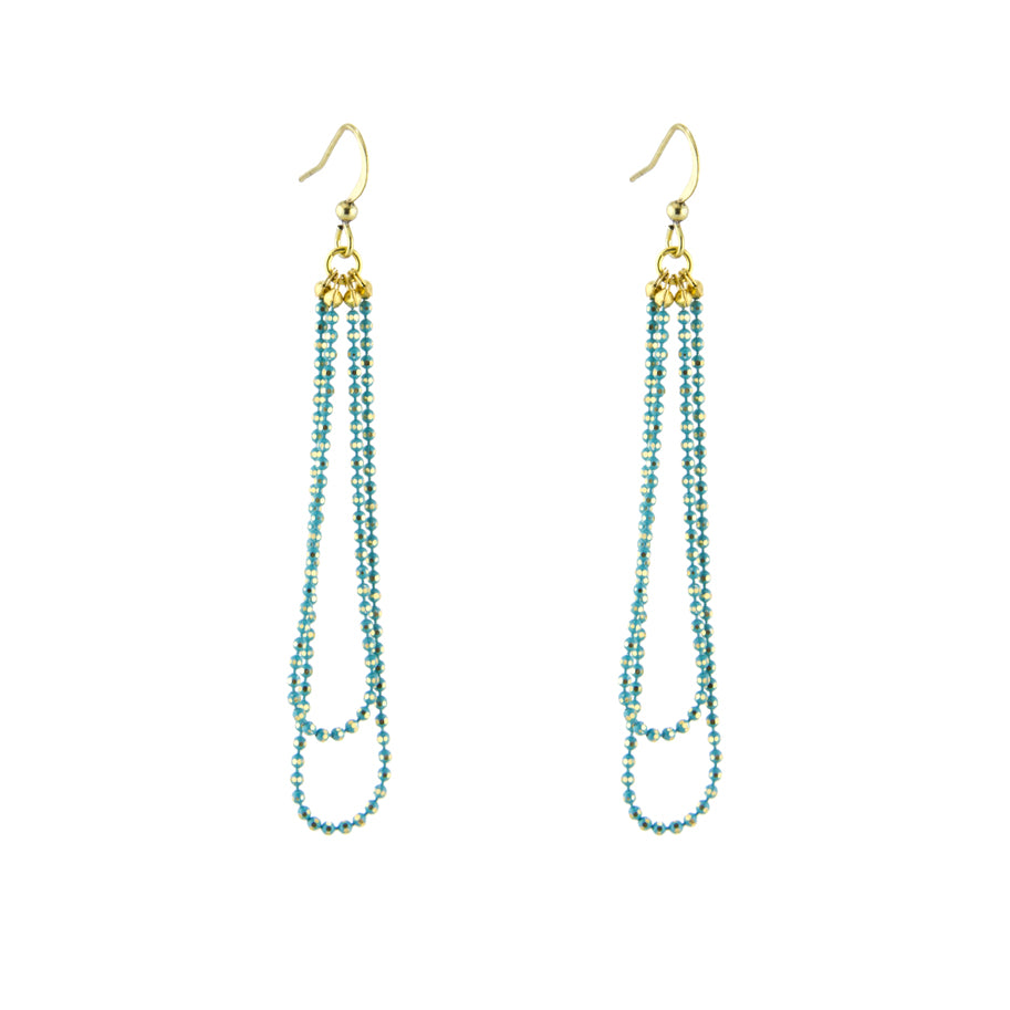 Peacock Chain Earrings