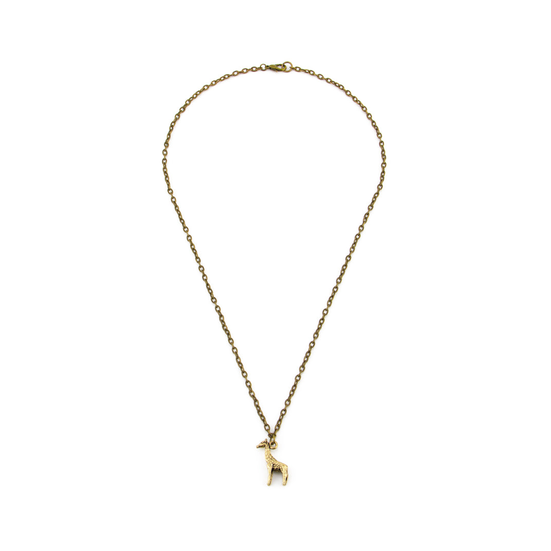 20 Inch Brass Pendant Necklace