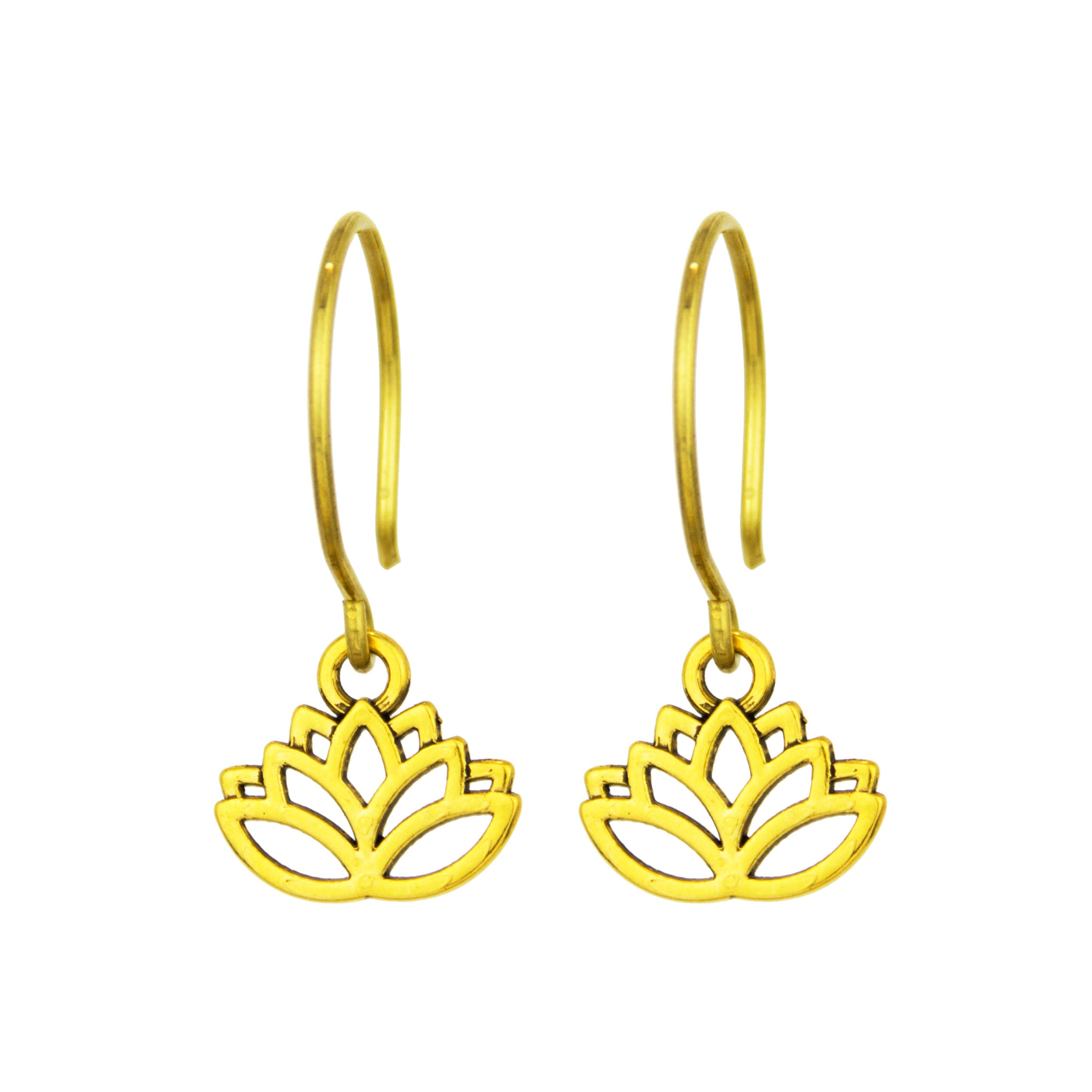 Lotus Wire Earrings