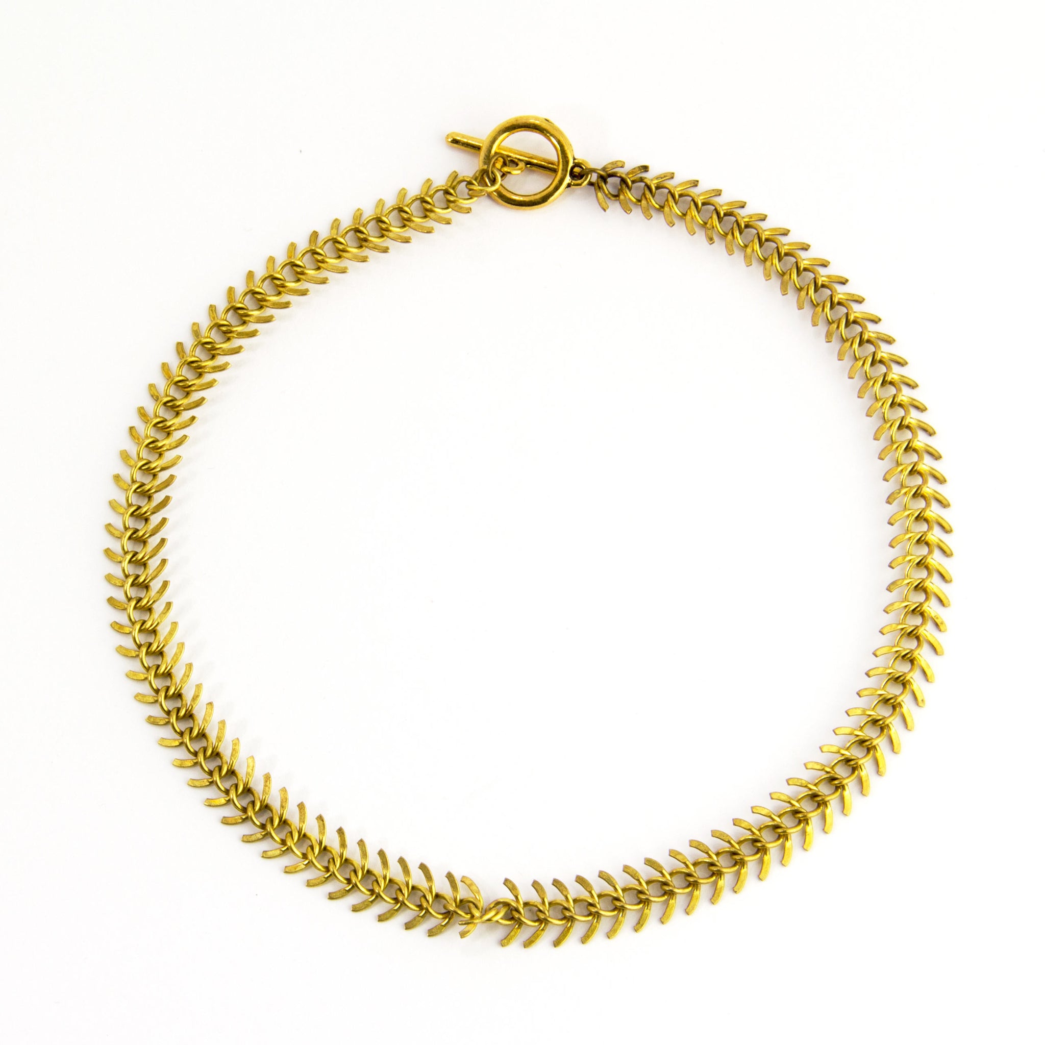 Fishbone Chain Necklace
