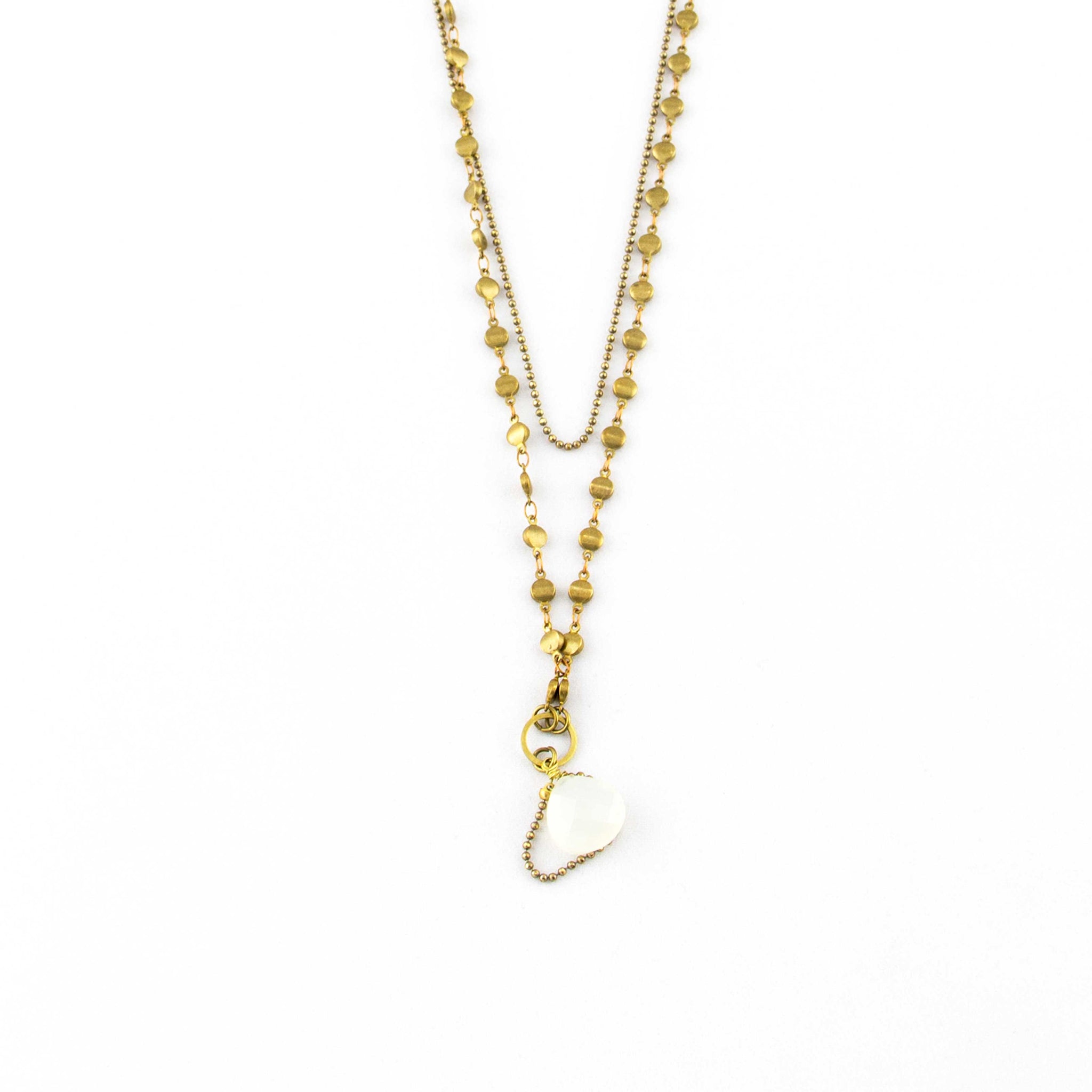 Rivet Chain Labradorite Necklace